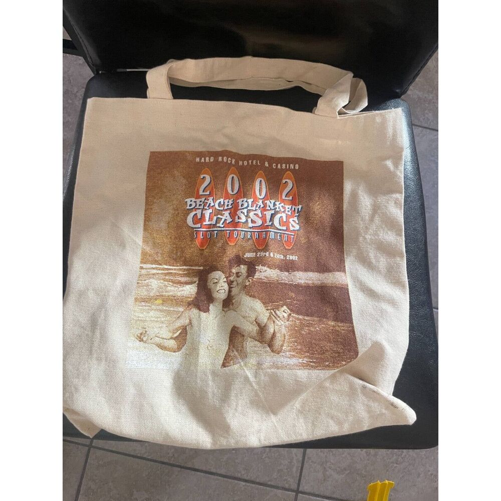 Hard Rock Hotel Casino Beach Blanket Classics Canvas Tote Bag Slot Tournament